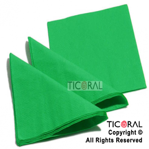 SOLID SERVILLETA 33X33CM VERDE (2VELOS) HS451-5 x 20